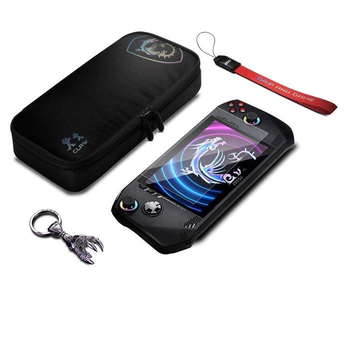 

Msi claw a1m console accessories kit of travel case + lanyard + keychain + tempered gla...