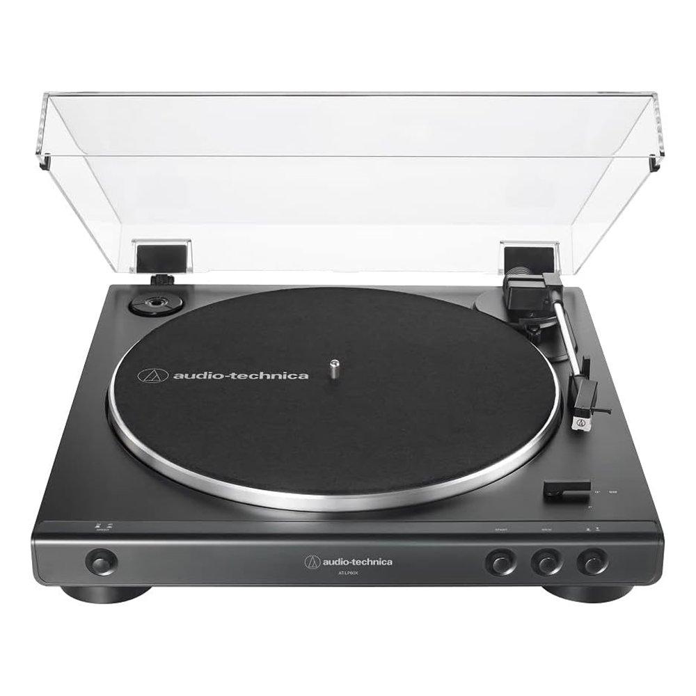 

Audio technica fully automatic belt-drive turntable, at-lp60xbk – black