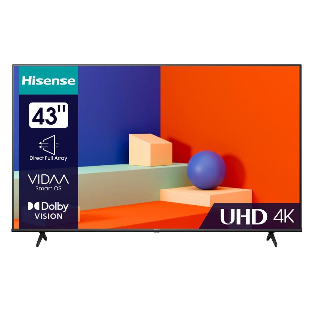 

Hisense 43-inch uhd led smart tv, 43a62ks – black