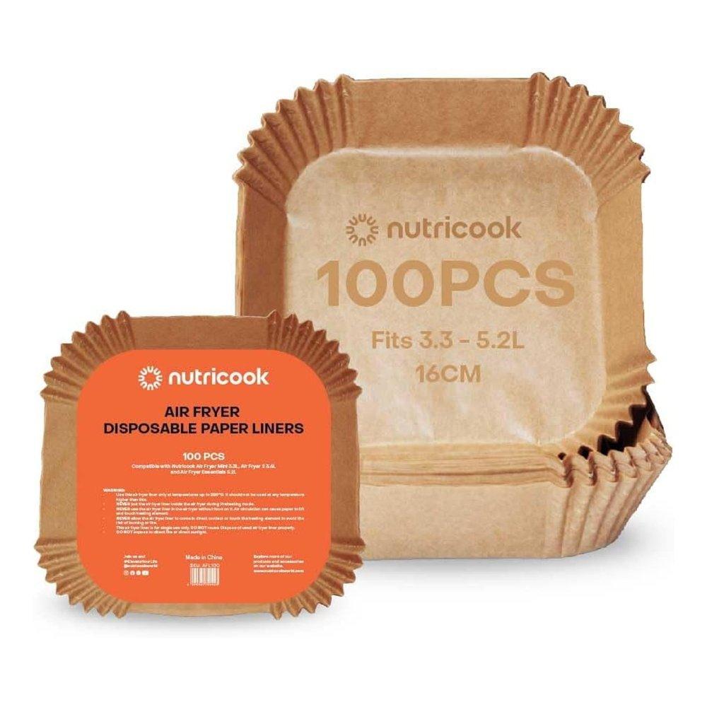 

Nutricook 100 pieces disposable air fryer baking paper, nc-afl100