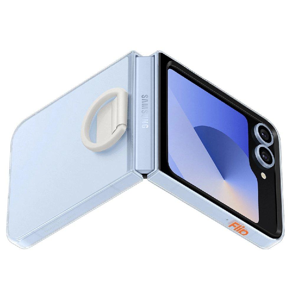 

Samsung galaxy z flip 6 phone case with ring, ef-qf741ctegww - clear