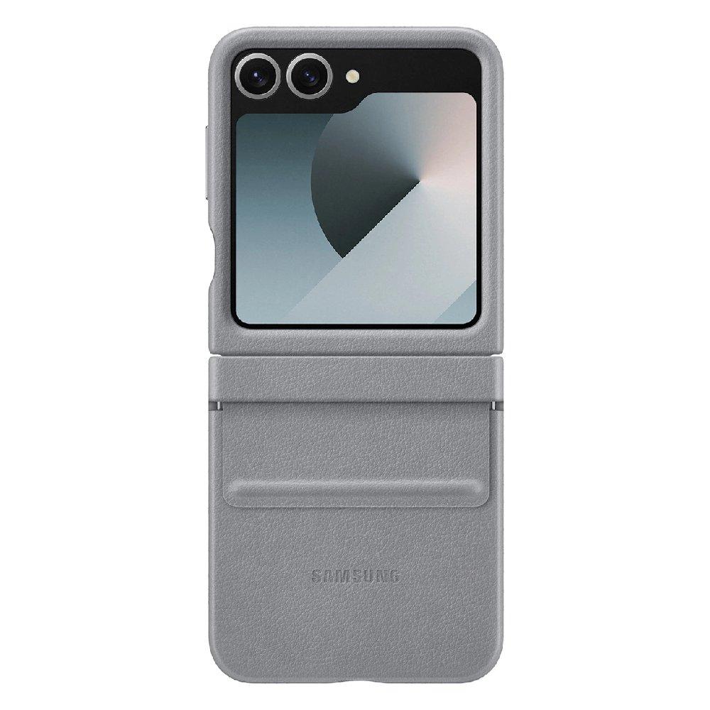 

Samsung galaxy z flip 6 leather case, ef-vf741pjegww - gray