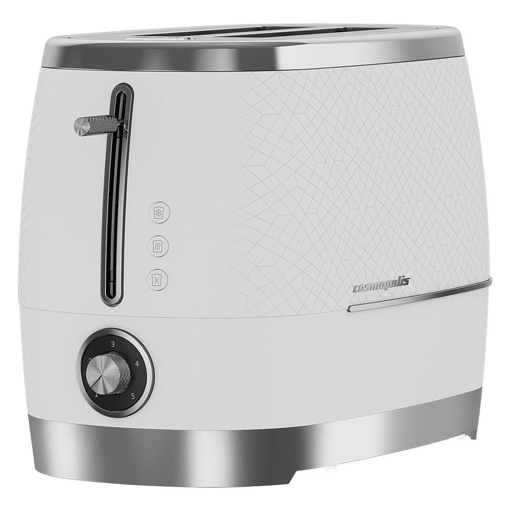 

Beko 2 slots toaster, 900watts, tam8202cr - white