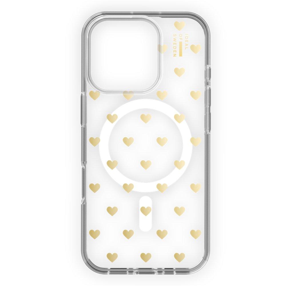 

Ideal of sweden iphone 16 pro golden heart case, idclcms-i2461p-506 – clear