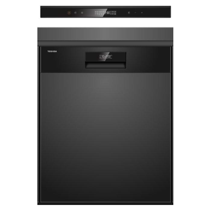 

Toshiba freestanding dishwasher, 8 programs, 15 settings, dw-15f3me(bs) – black