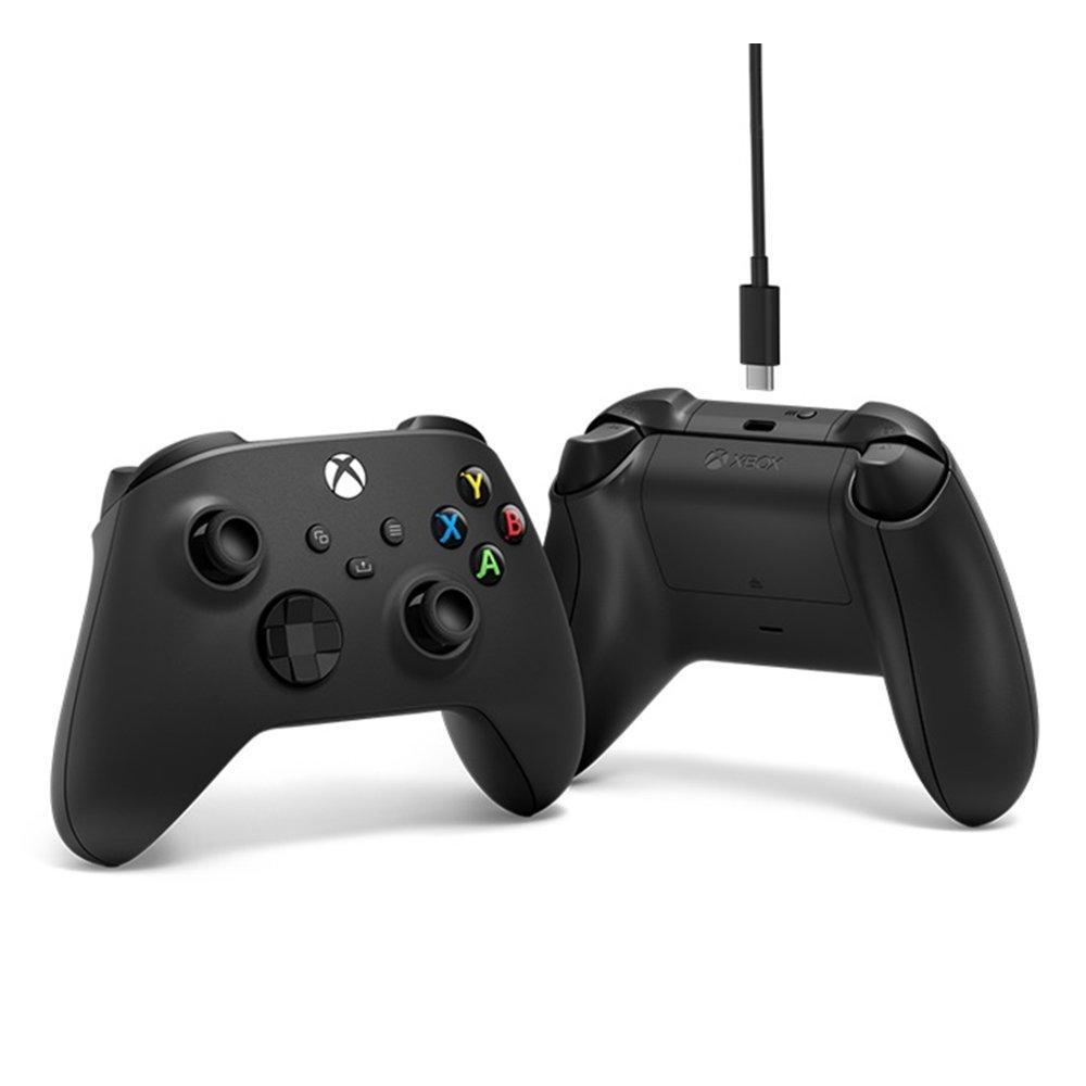 

Microsoft wireless controller for xbox + usb cable, 1v8-00009 - black