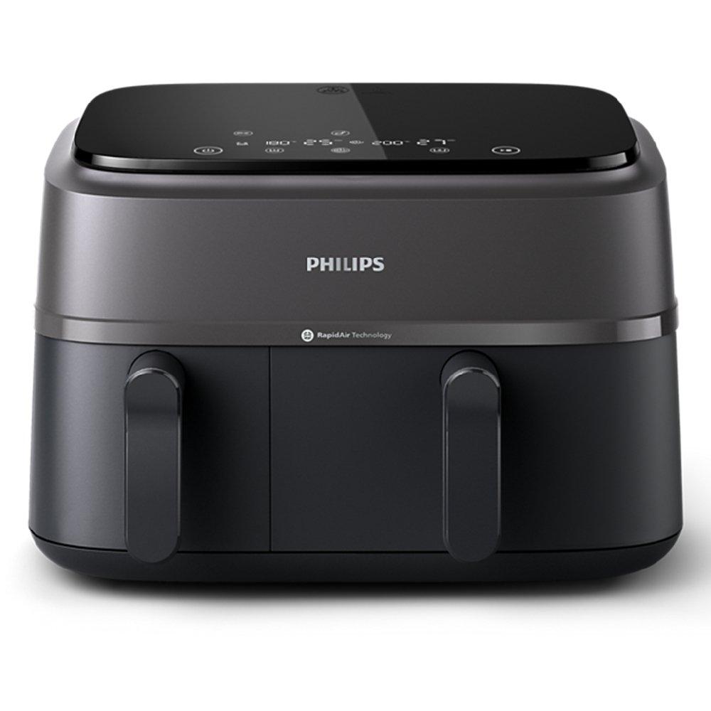 

Philips dual air fryer, 2750w, 9l, na350/00 - gray & black