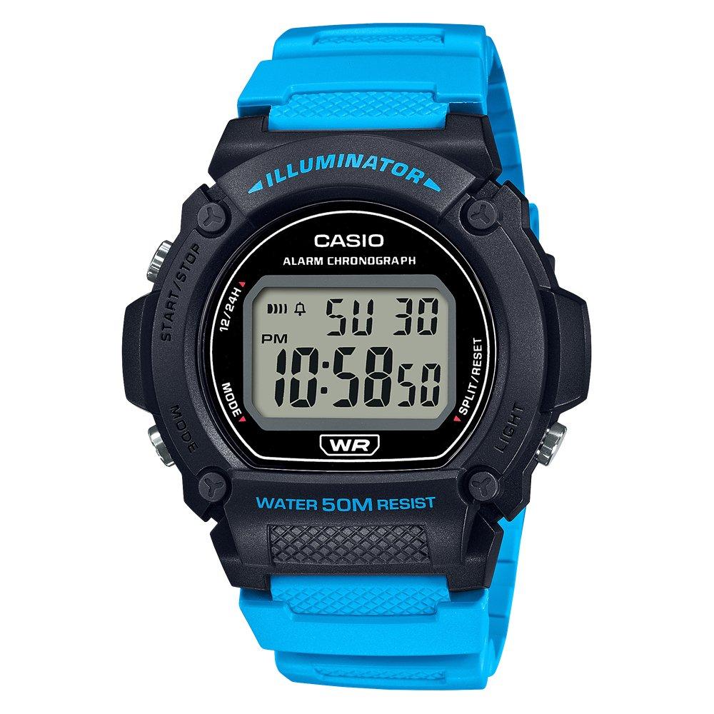

Casio casual unisex core watch, digital, 48mm, w-219h-2a2vdf - blue