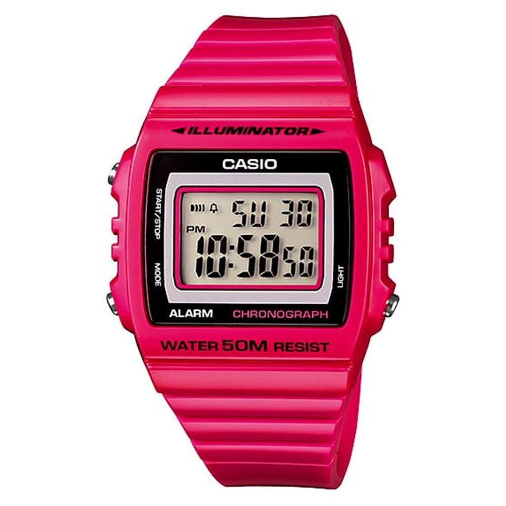 

Casio glu women’s watch, digital, 43mm, w-215h-4avdf - pink