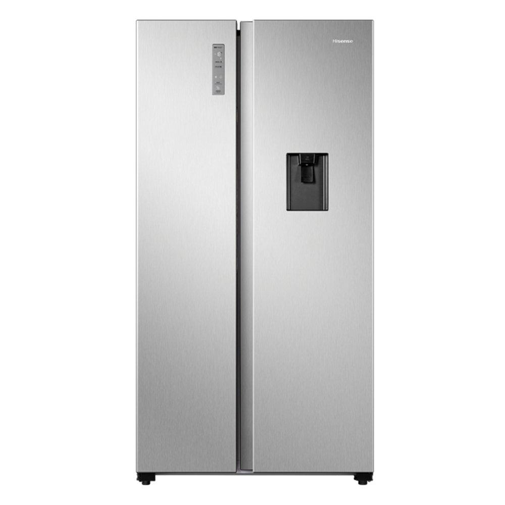 

Hisense side by side refrigerator/ freezer, 24 cft, 670l, rs670n4wsu - stainless steel
