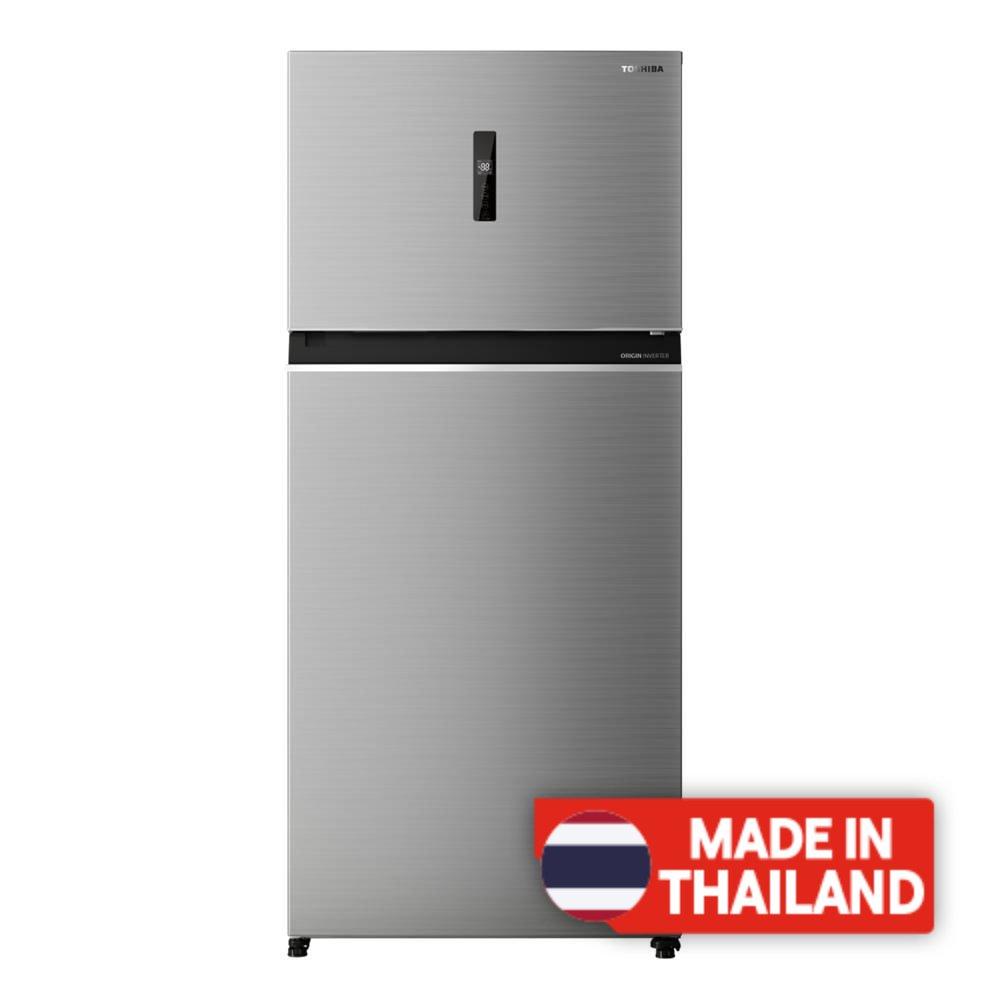 

Toshiba top freezer refrigerator, 608l, 21. 5 cft, gr-rt835we gfk(49) - grey