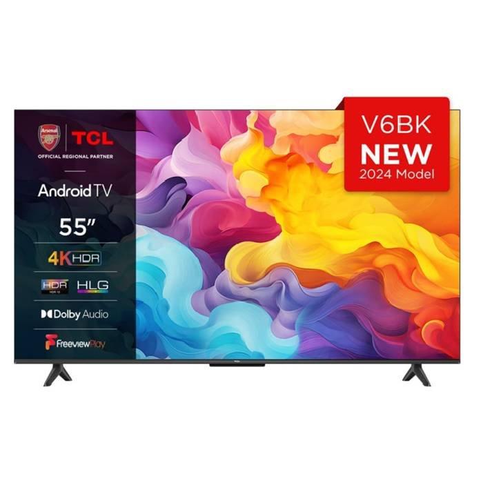 

Tcl 55v6b 55-inch 4k uhd google smart led tv – black