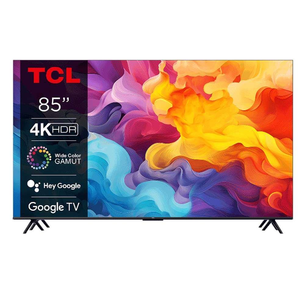 

Tcl 85" 4k hdr google smart tv, 85v6b – black
