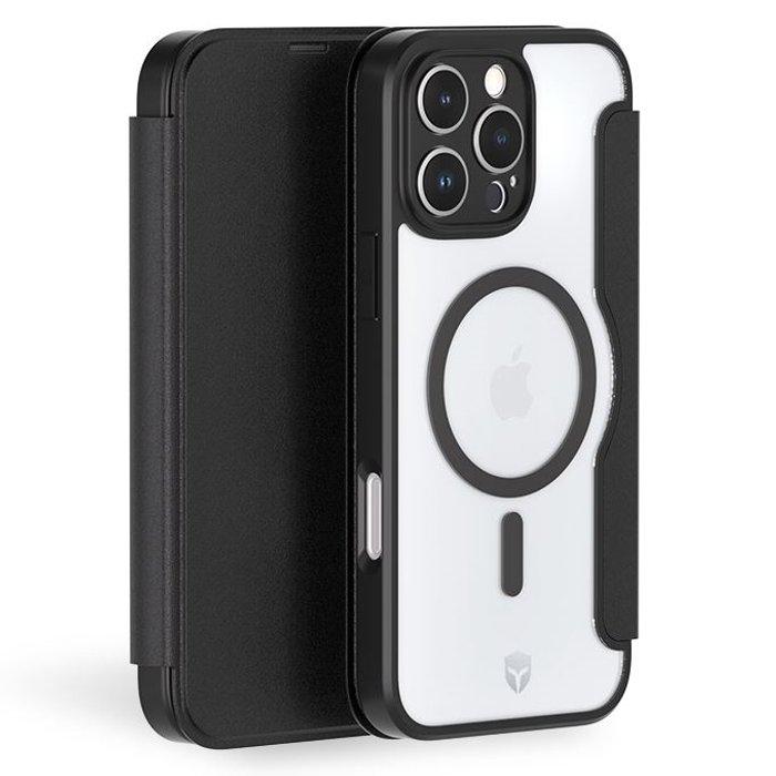 

Force iphone 16 pro max magsafe reinforced folio case, fcfoliomagip16pmb - black