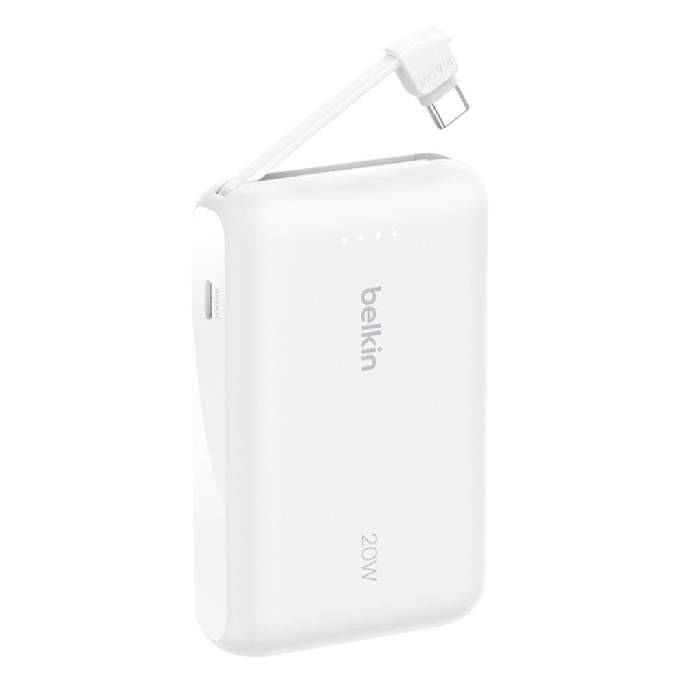 

Belkin 10k 20w pd power bank with usb-c cable, bpb021hqwh – white