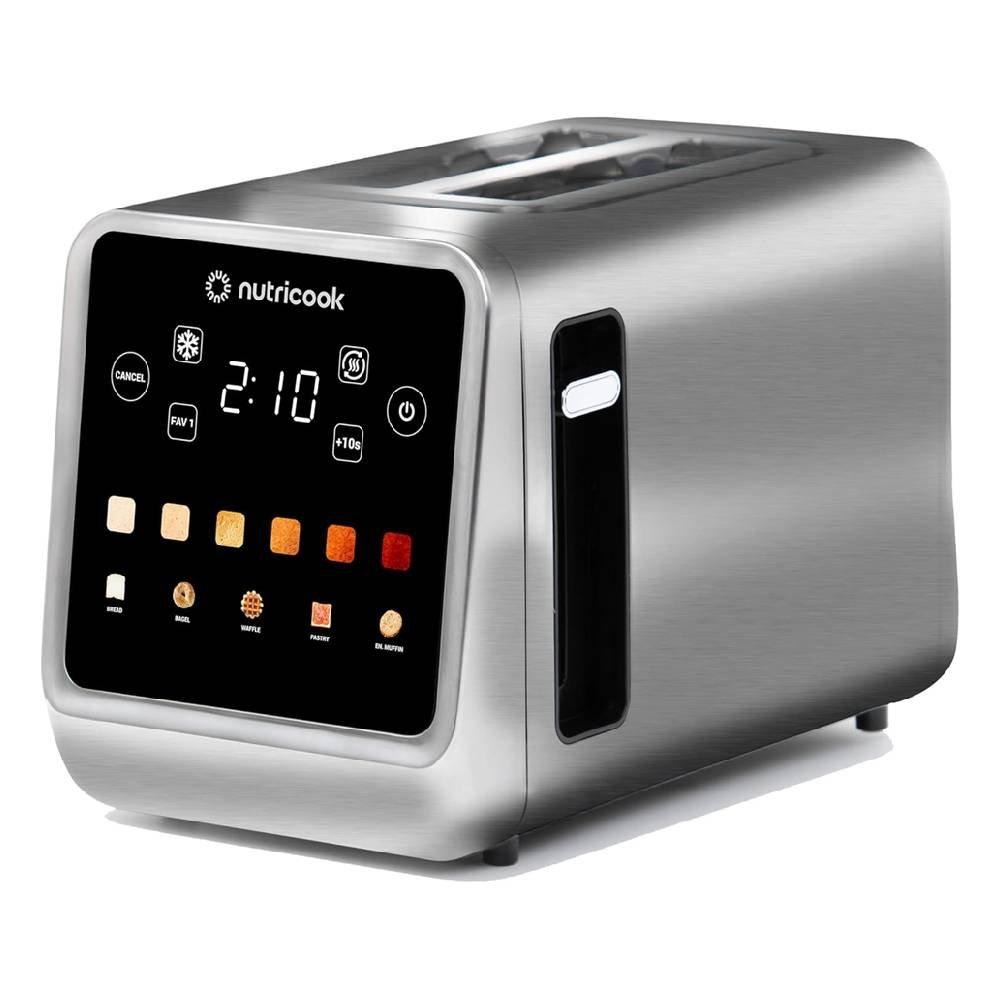 

Nutricook 2 slice smart toaster with touch screen, 850w, nc-ts201- stainless steel