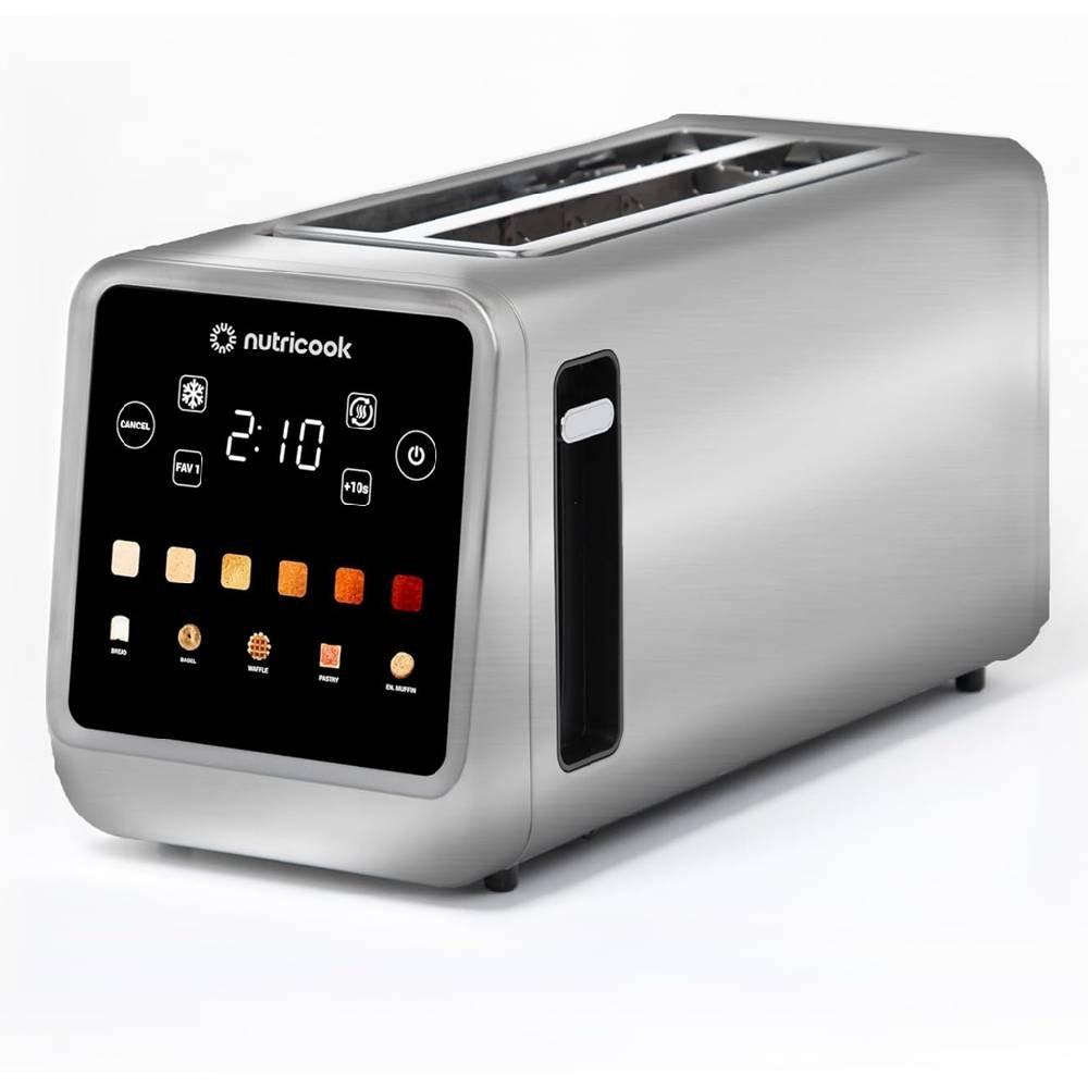 

Nutricook 4 slice smart toaster with touch screen, 1450w, nc-ts401 - stainless steel