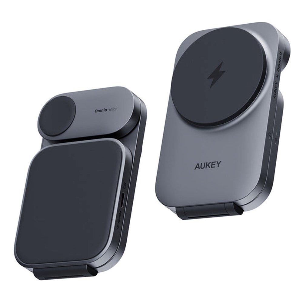 

Aukey 3 in 1 magnetic wall charger, au-lc-mc312-gy - grey