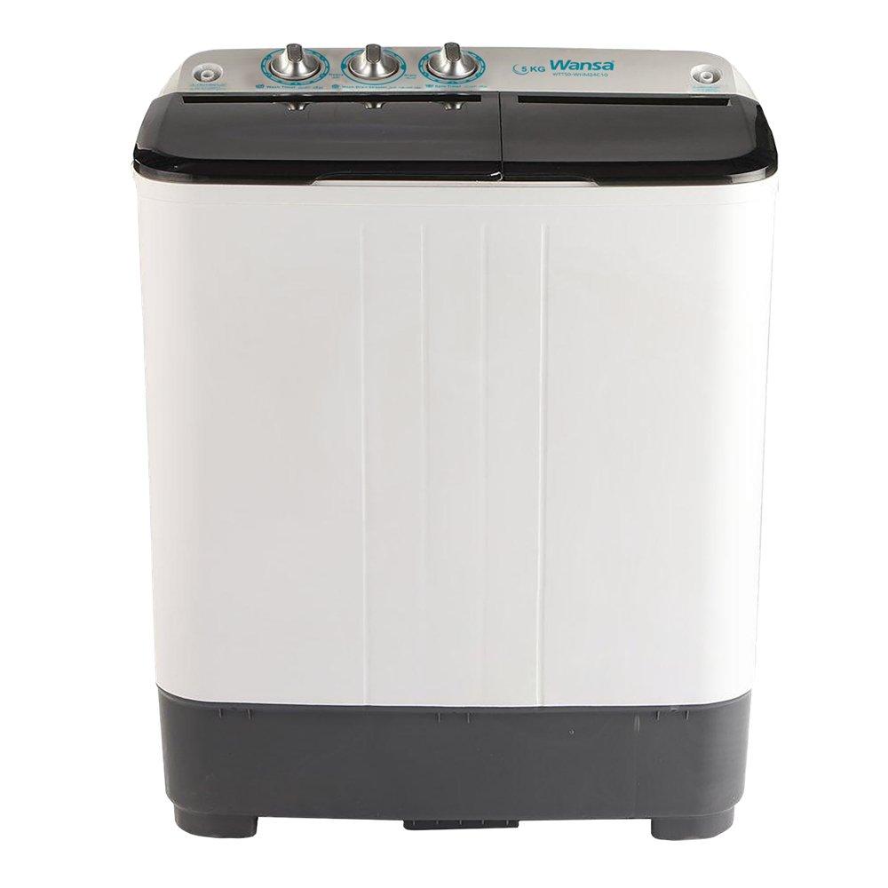 

Wansa twin tub washing machine, 5kg washing capacity, wtt50-whm24c10 – white