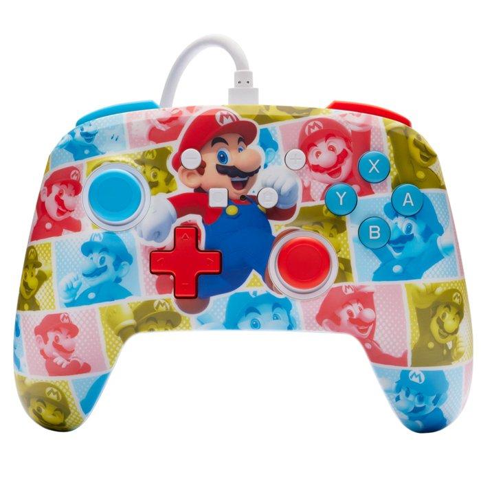 

Powera enhanced mario hero reel wired controller for nintendo switch - multicolored