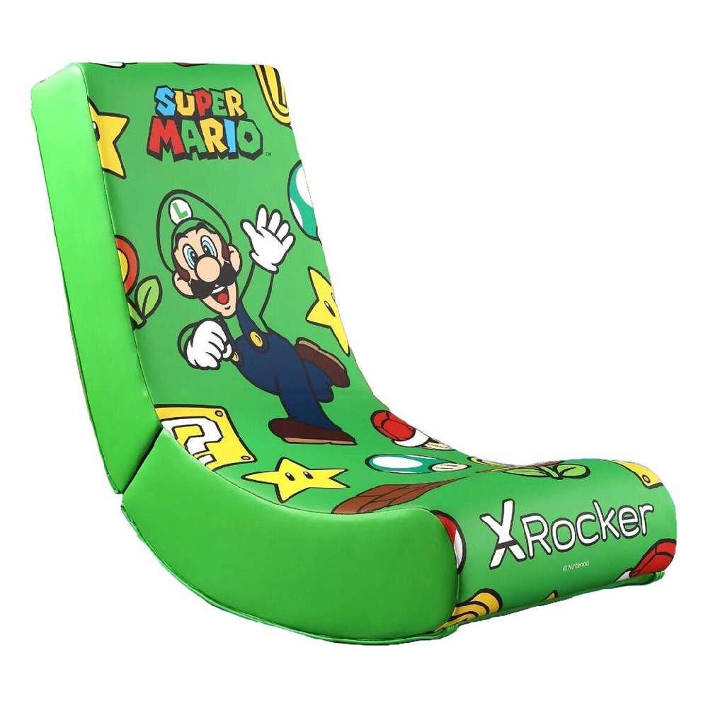 

X rocker nintendo video rockers luigi power up edition gaming chair, 71337 – green