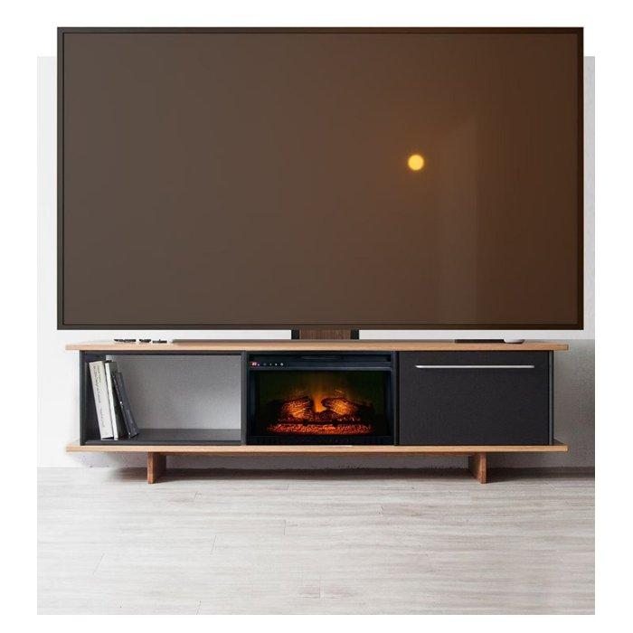 

Wansa fire tv stand up to 85", ks0271 - walnut/black