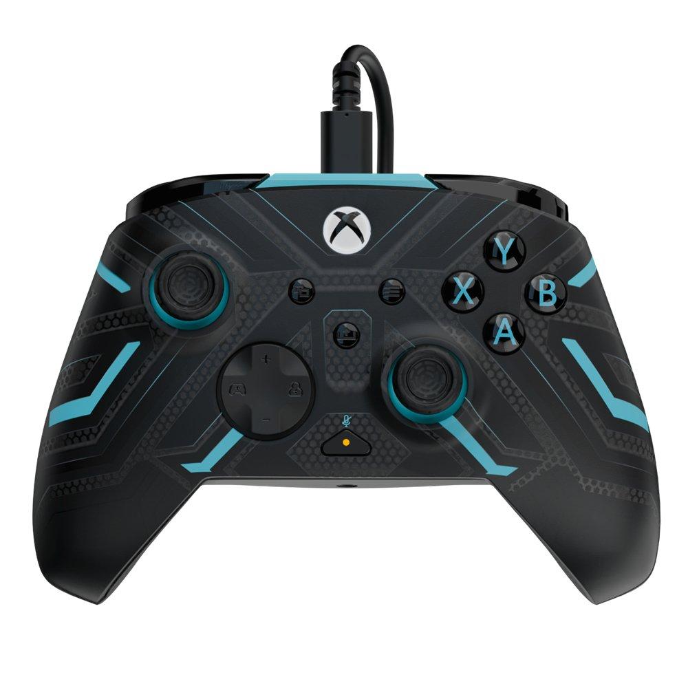 

Pdp xbox series x|s & pc rematch glow wired controller, 049-023-ttst - titan steel