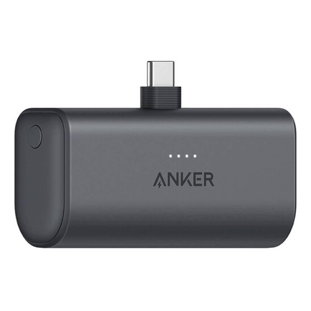 

Anker nano power bank 5000mah, 22. 5w, built-in usb-c cable a1653h11 - black