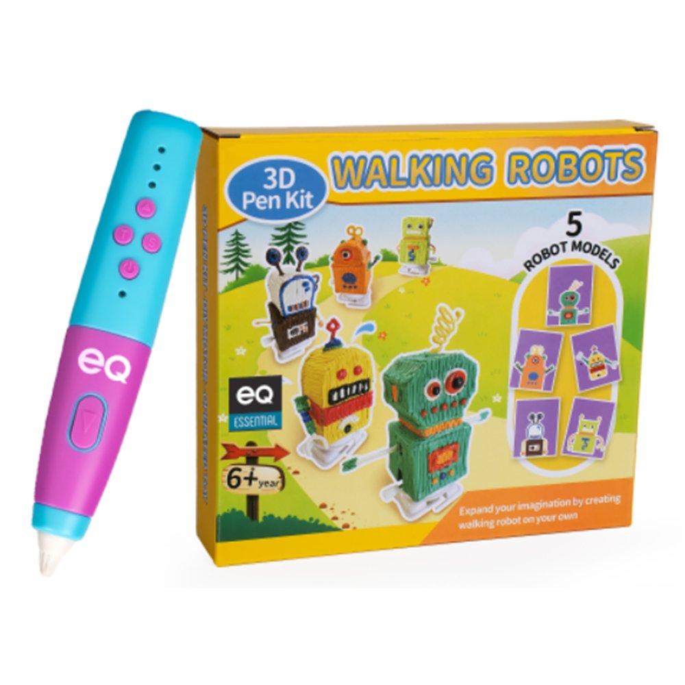 

Eq walking robot 3d pen for kids, lp061s – multicolor