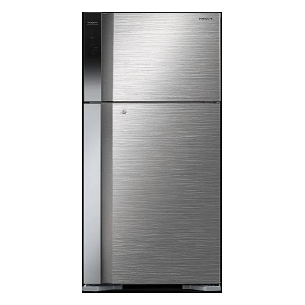 

Hitachi top freezer refrigerator, 450l, 17cft, hrtn7489dfbslkw - brilliant silver
