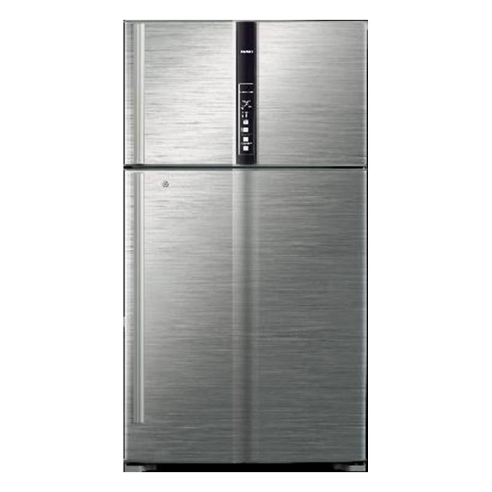 

Hitachi top freezer refrigerator, 700l, 27cft, r-v990pk1k-3 bsl - brilliant silver