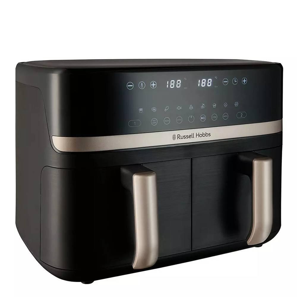 

Russell hobbs satisfry dual air fryer, 2800 watt, 8. 3liter, 27680 - black
