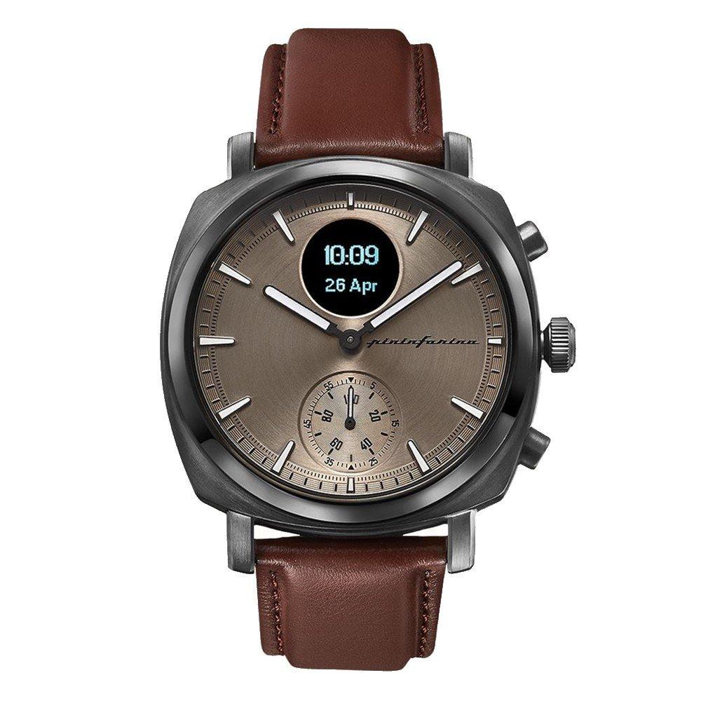 

Pininfarina senso hybrid men’s smart watch, leather strap, 44mm, pmh01a-02 – brown