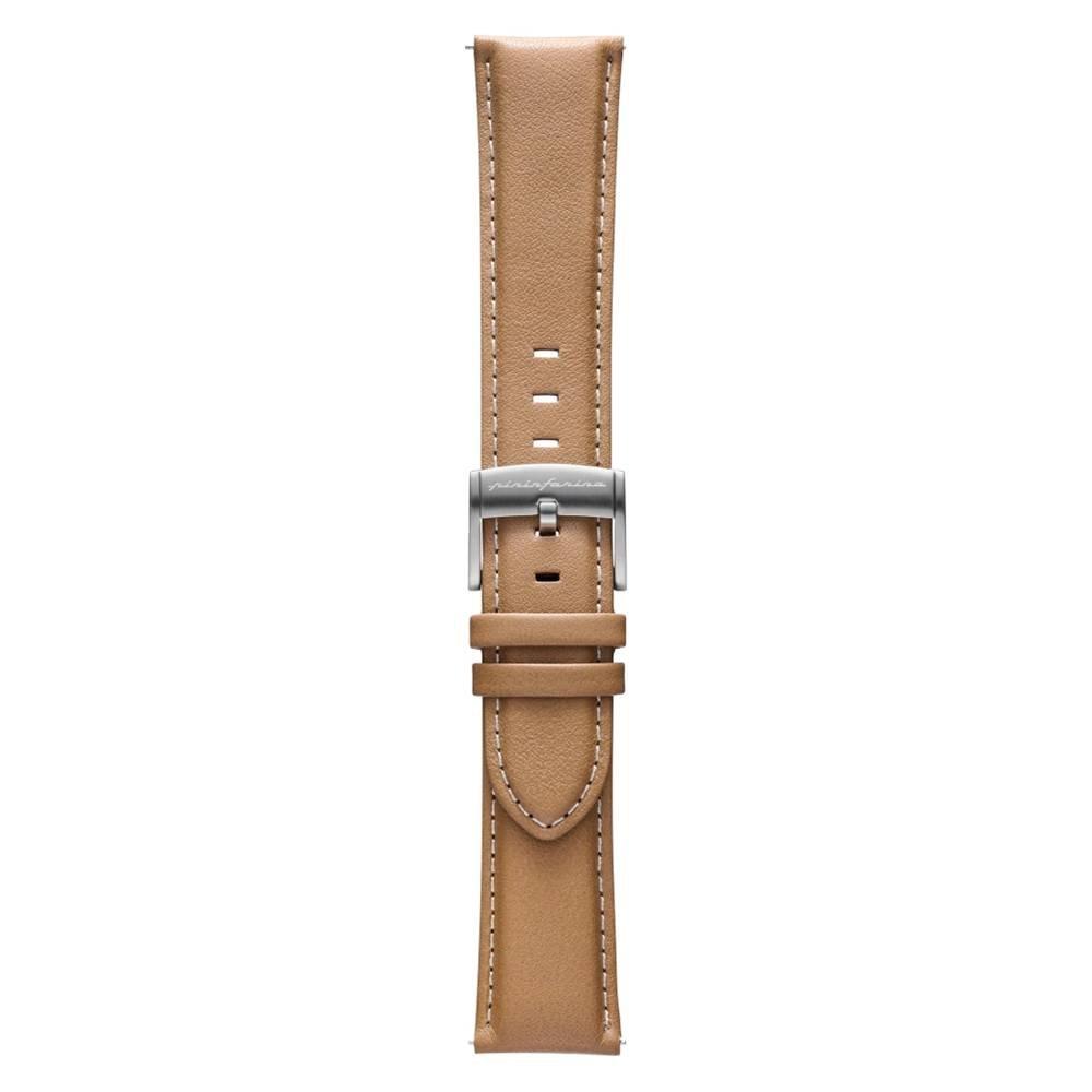 

Pininfarina leather strap with steel buckle for pininfarina watch 22mm, pa041 - beige