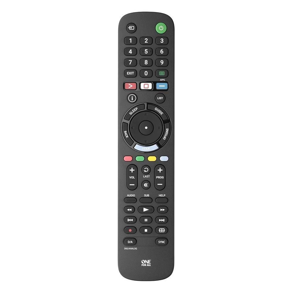 

One for all sony tv remote, urc4912 - black