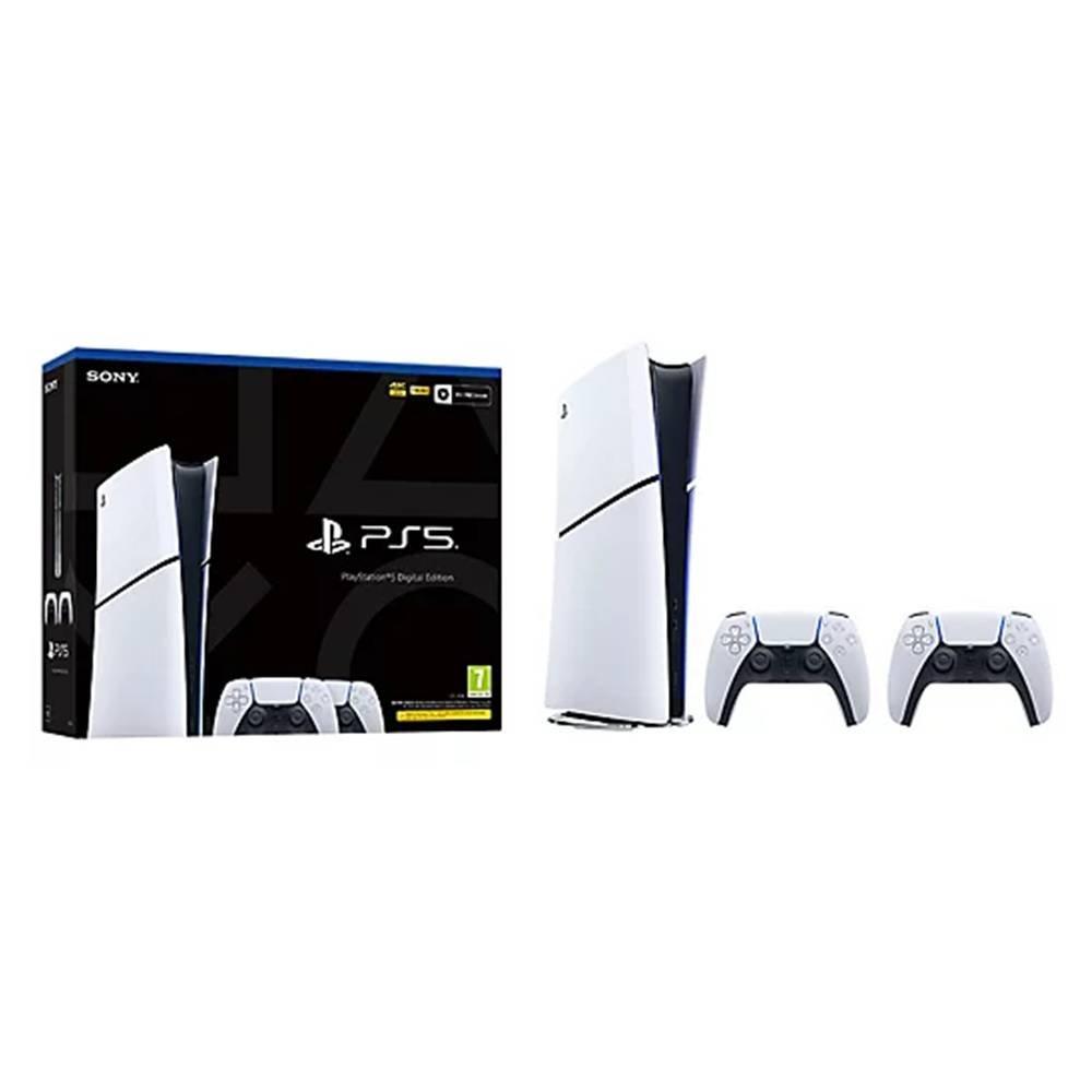

Sony playstation 5 slim digital console - two dualsense wireless controllers bundle, cf...