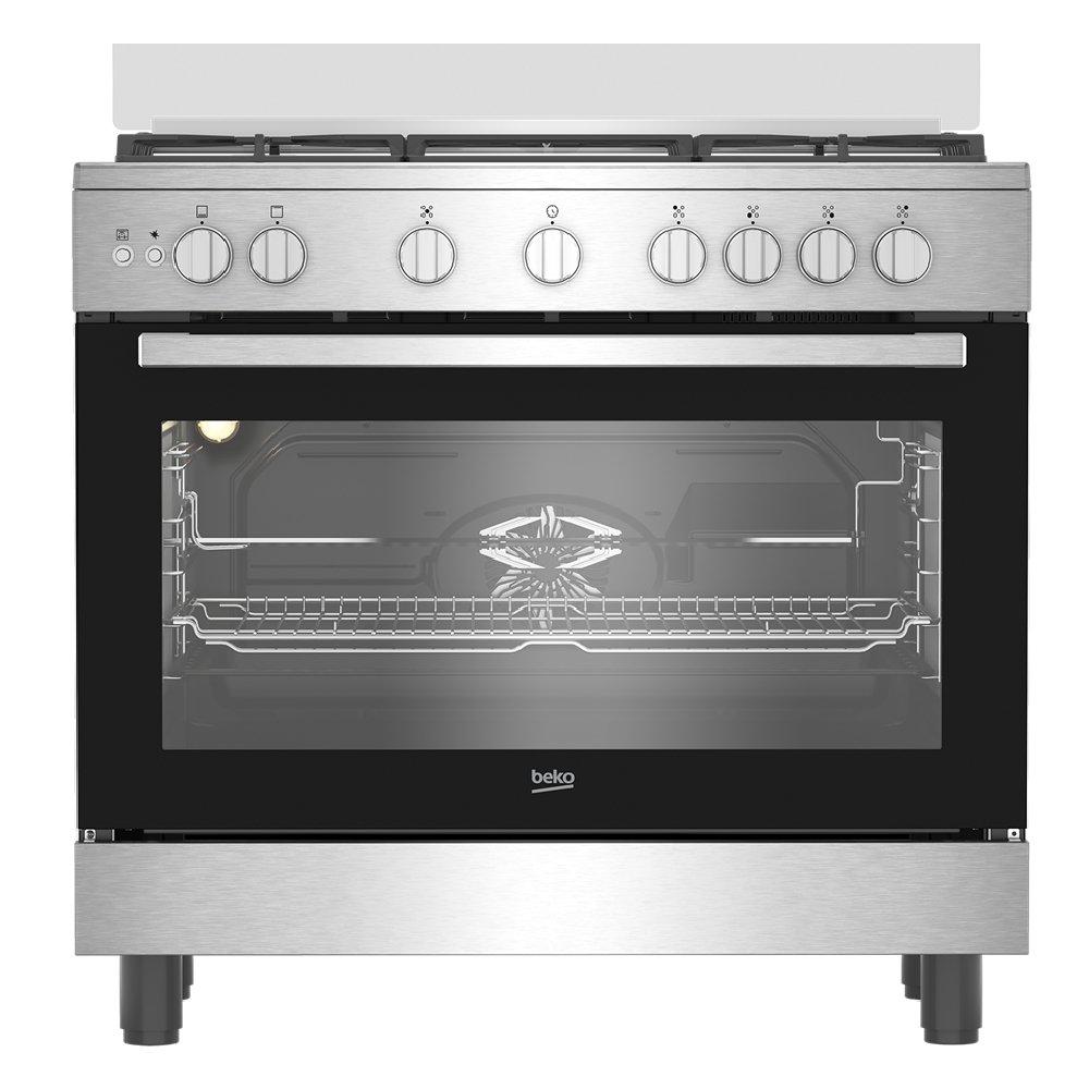 

Beko 5 burners cooker gas, 90x60cm, bggr 11127 gx - inox