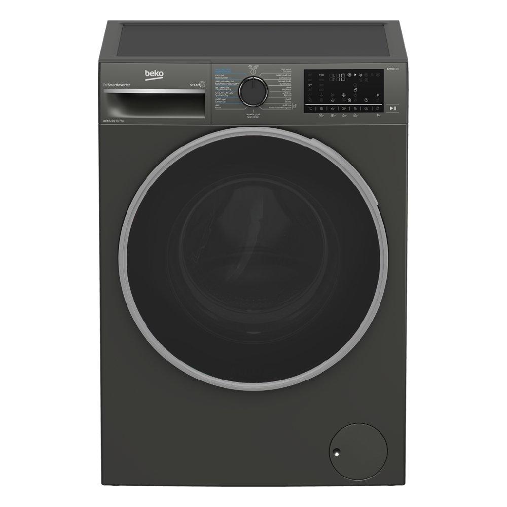 

Beko front load washer, 10kg capacity, bluetooth, wte1014xm- manhattan gray