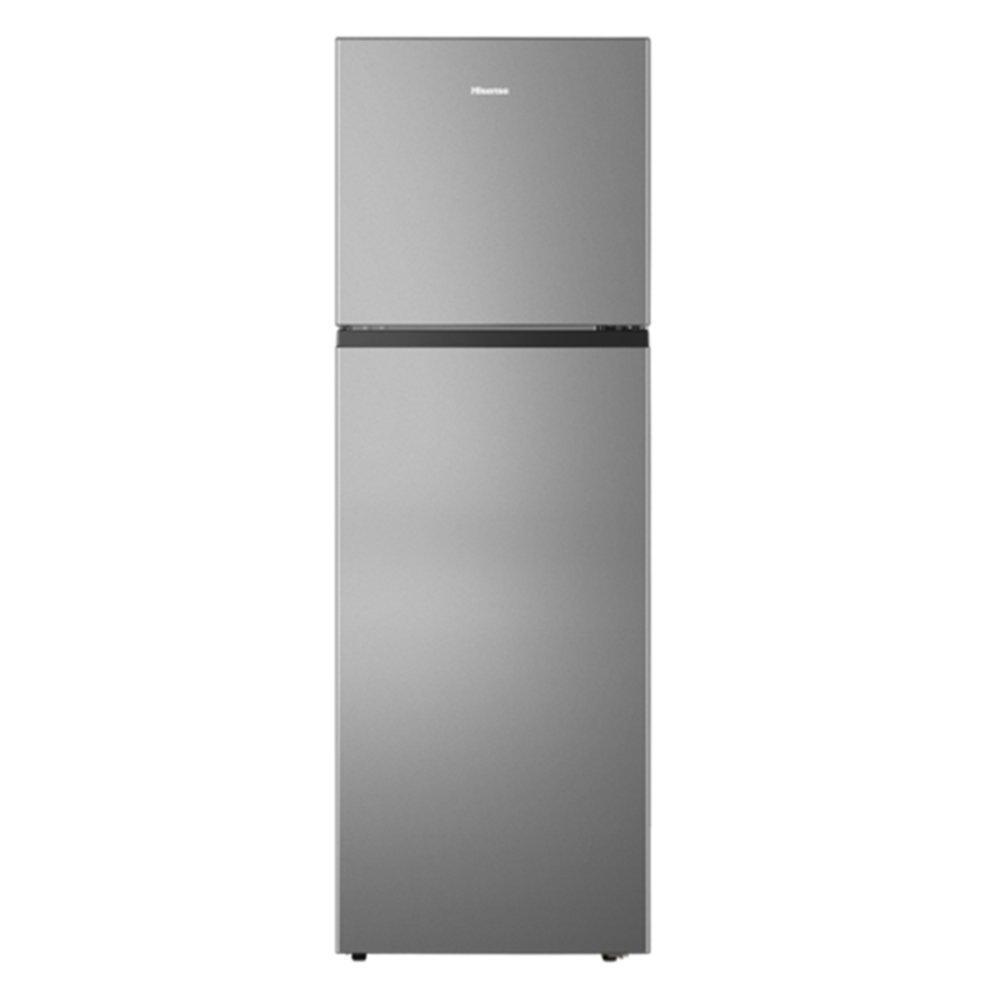

Hisense top freezer refrigerator, 250l, 8. 8 cft, rt328n4dgn1 - inox