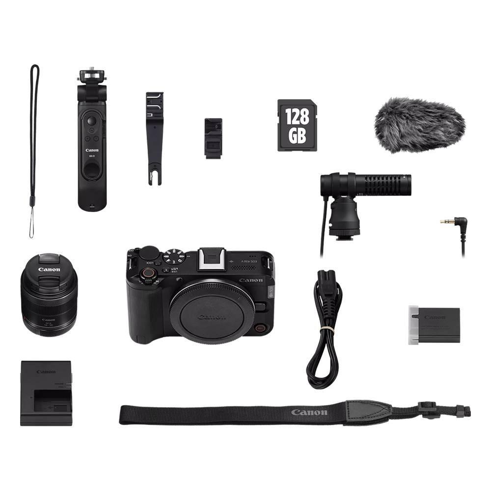 

Canon eos r50 v mirrorless camera content creator kit with 14-30mm f/4-6. 3 lens - black