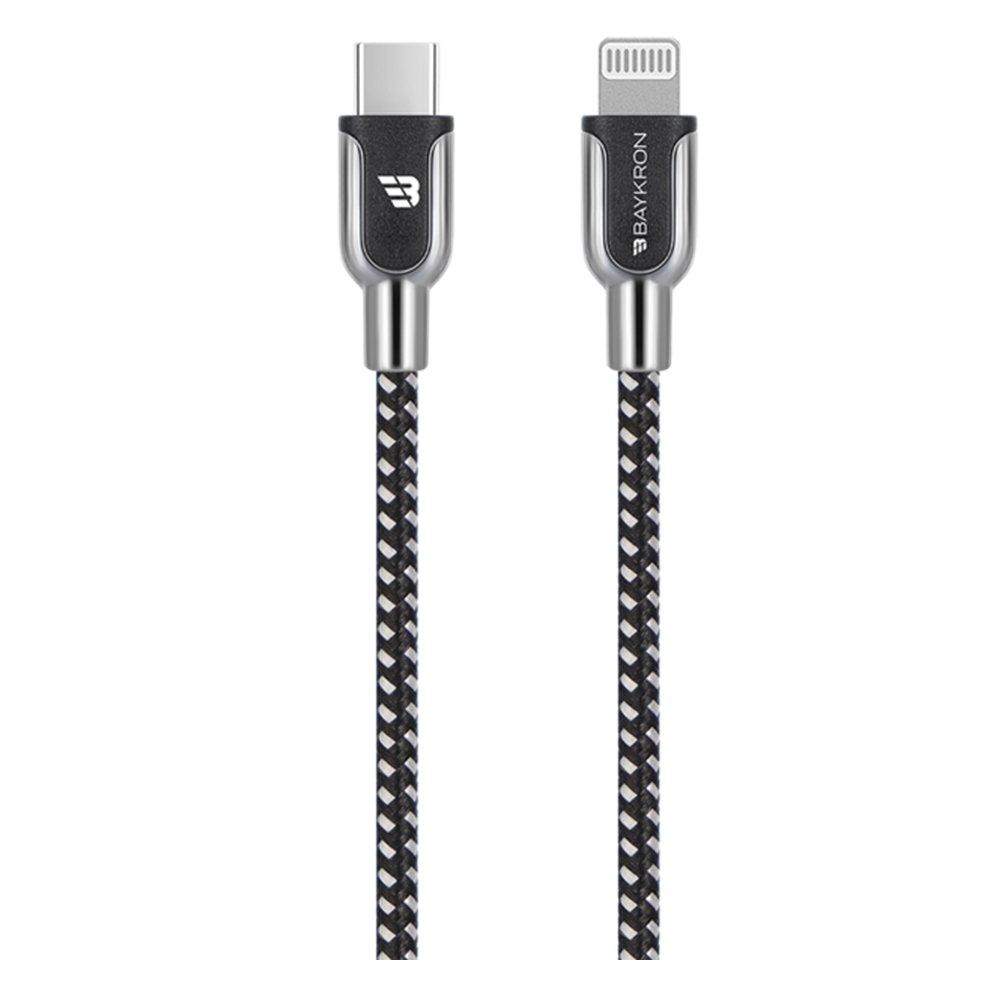 

Baykron 27w usb-c to lightning cable, bkr-bl-c2l-002-b - black