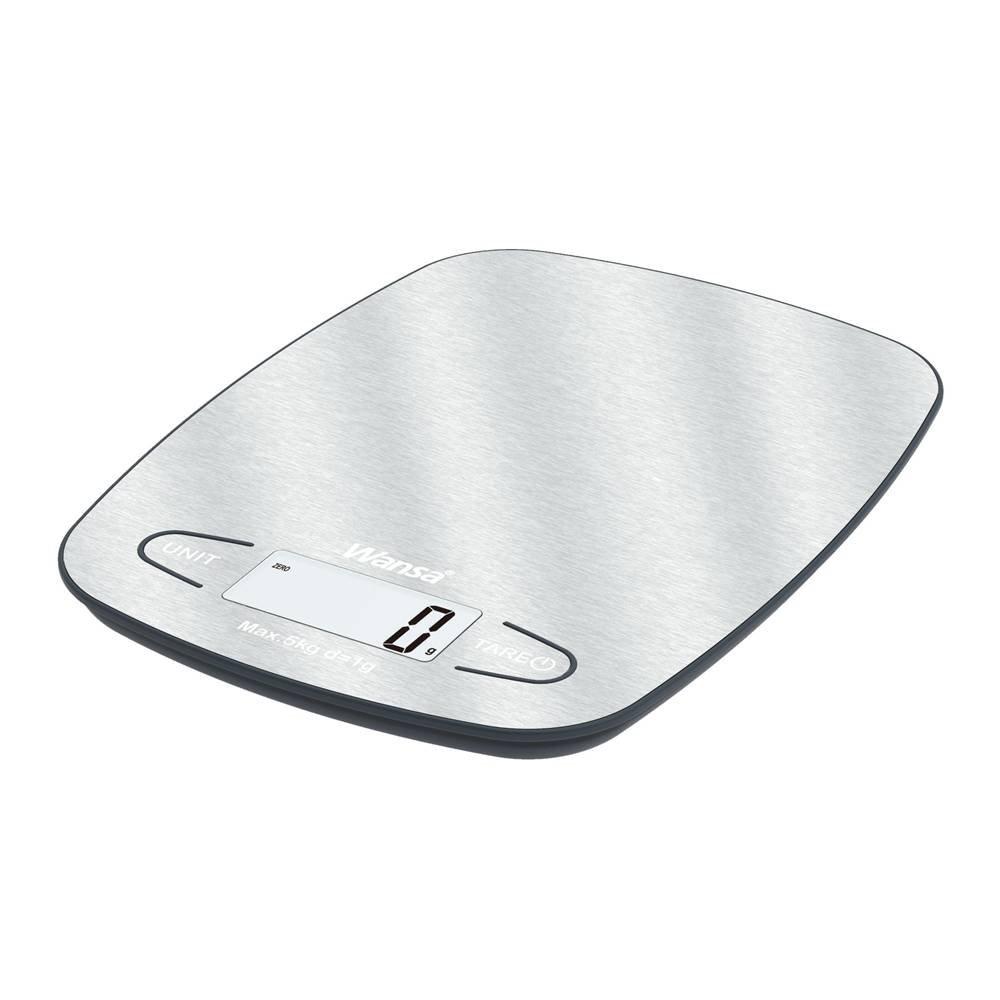 

Wansa digital kitchen scale, 5kg capacity, ec411 - stainless steel