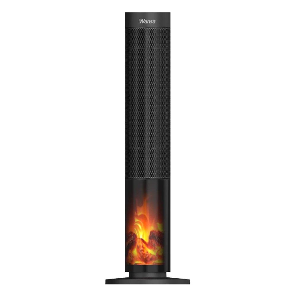 

Wansa electric fireplace ptc 1500w heater, df-ht5390p – black