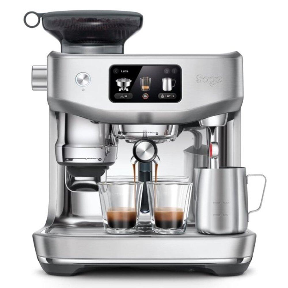 

Sage oracle jet coffee machine, 1600w, 2. 3l, ses985bss4guk1 – black/silver