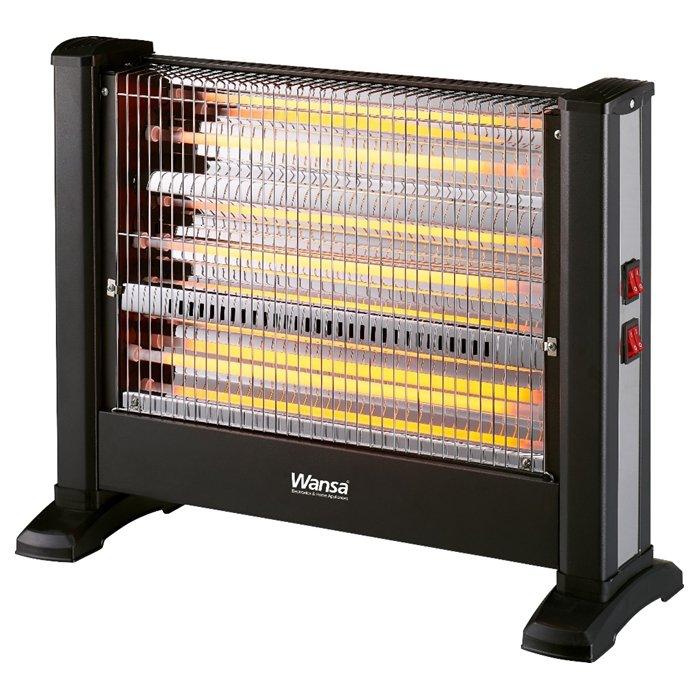 

Wansa 3 lamps halogen heater, lx-1703m - black
