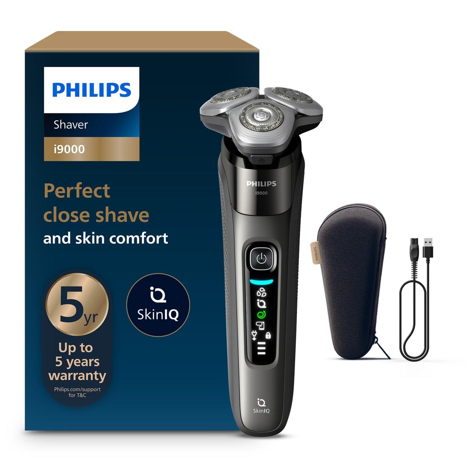 

Philips i9000 wet & dry electric shaver x9002/05 | close, comfortable shave | flexi...