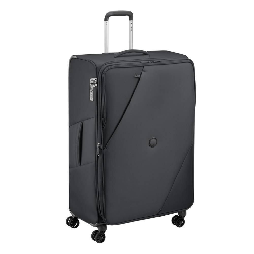 

Delsey maringa 71cm 4 wheel soft luggage, 00390982000e9 b– black