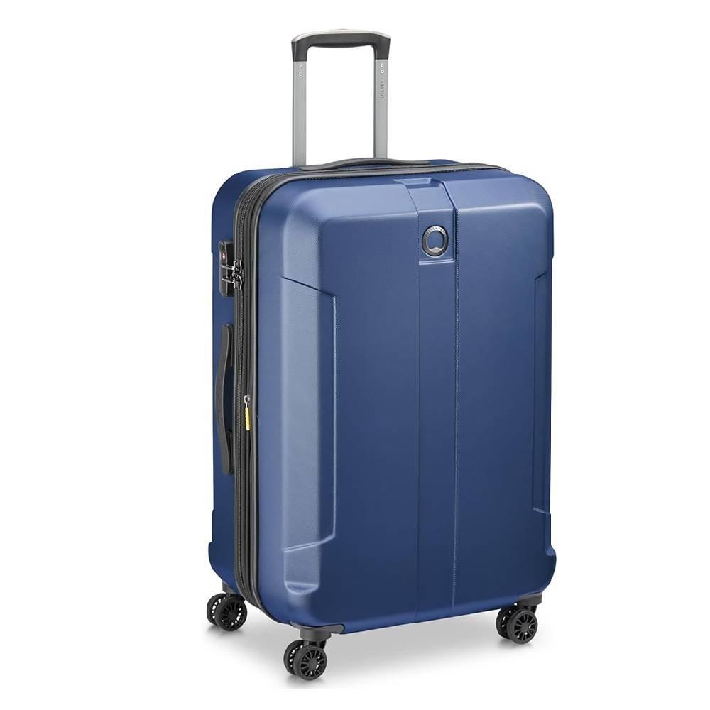 

Delsey depart 61cm 4 wheel cabin hard luggage, 00314580522 x9 - navy