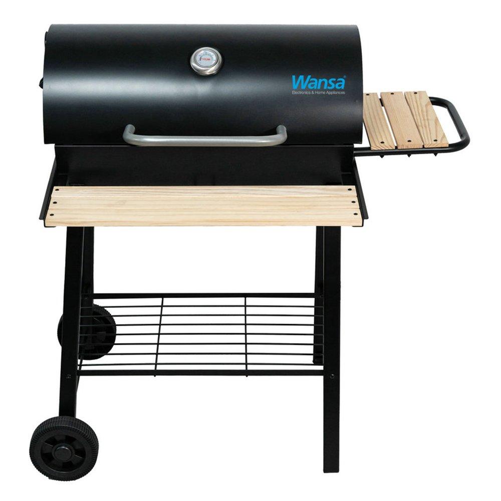

Wansa 114x95cm wood charcoal grill, lx100212 - black