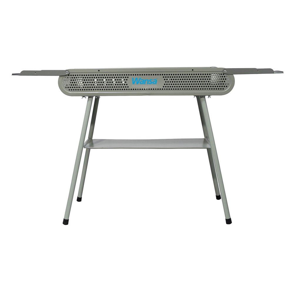 

Wansa foldable charcoal grill, lx100260 - silver